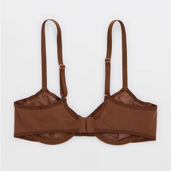 Aerie SMOOTHEZ Mesh Unlined Bra Full Coverage Brown Size 32C - Picture 2 of 6